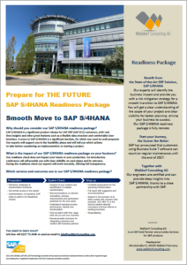 SAP S/4 HANA Readiness Package